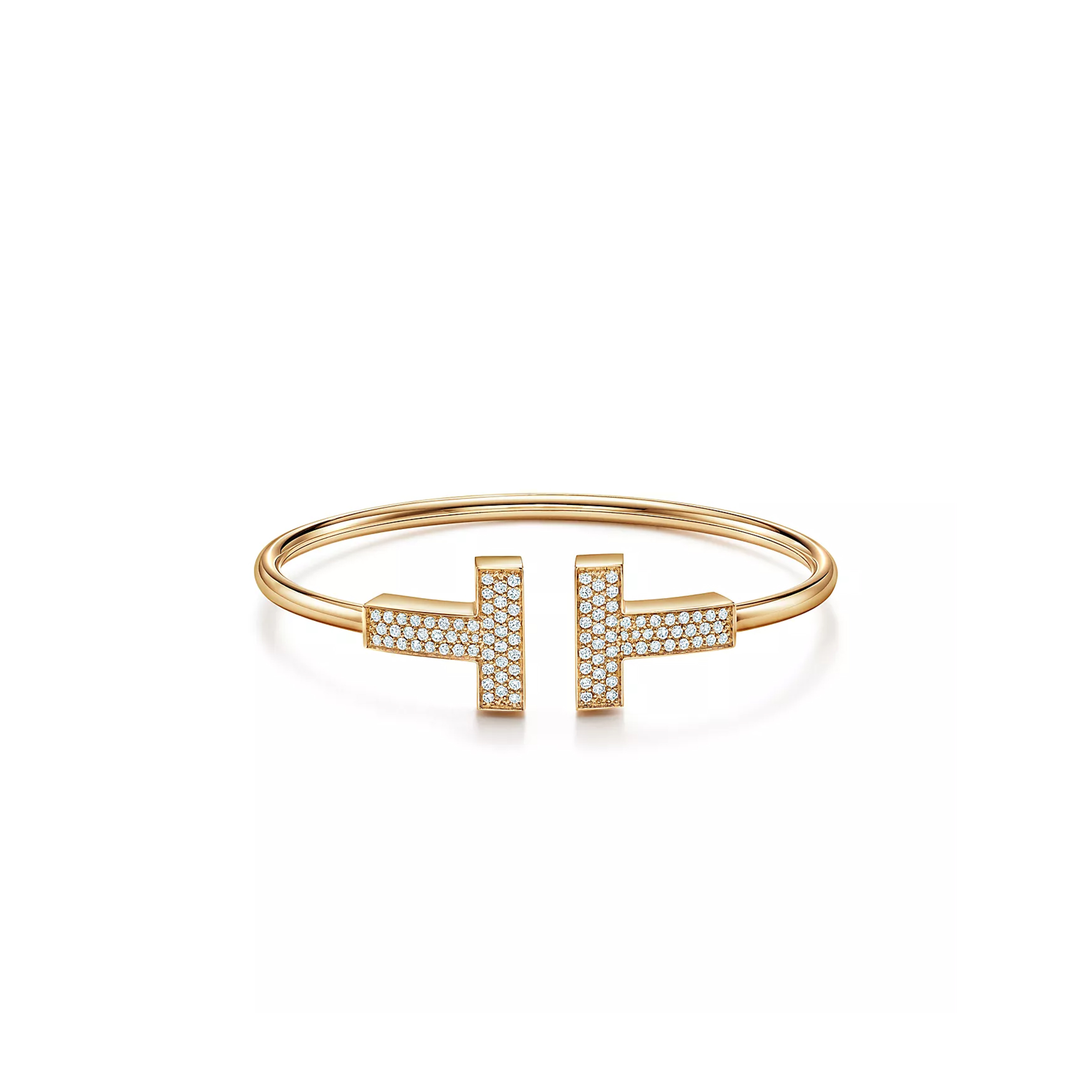 TIFFANY T WIDE DIAMOND WIRE BRACELET 67990765 TIFFANY T WIDE DIAMOND WIRE BRACELET 67990765
